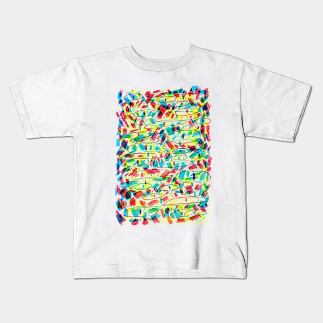 Eyes Kids T-Shirt by kayaotic